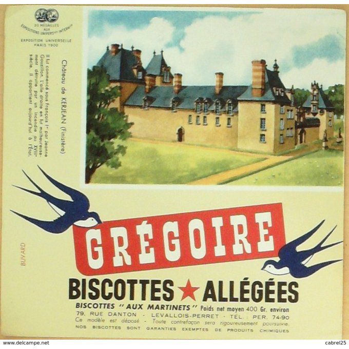 Buvard GREGOIRE Biscotte