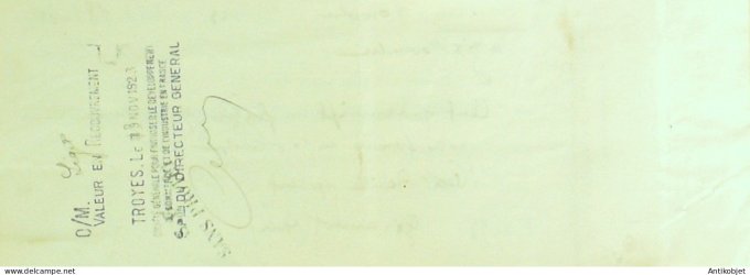 Lettre de change Chauvet Bouchard d'Esqieu (Vins) 1923 à Marseillan (34)
