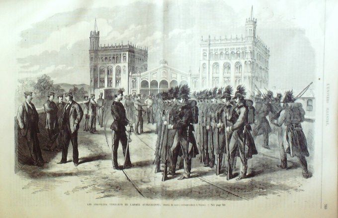 L'Univers illustré 1867 # 673 Nice (06)Autriche chasseurs Etiopie Sceaux d'Angleterre
