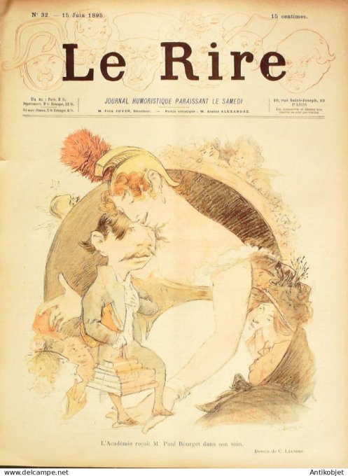 Le Rire 1895-06-15 #  32 Journal humoristique Ed.Originale M.Paul Bourget