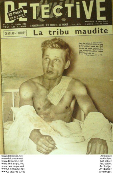 Détective 1956 n°523 dpt 02-22-83-84 Londres Niger Tchad