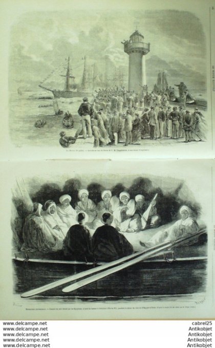 Le Monde illustré 1867 n°539 Mexique Chihuahua Le Havre Cherbourg Paris Expo Norvège