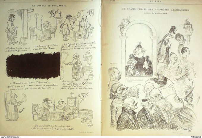 Le Rire 1895-06-15 #  32 Journal humoristique Ed.Originale M.Paul Bourget