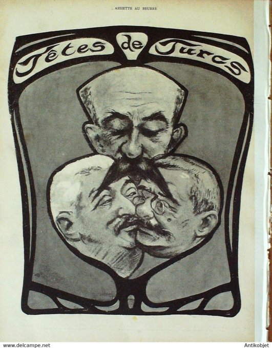 L'Assiette au beurre 1902 #  61 Têtes de Turcs Braun Octave Mirbeau