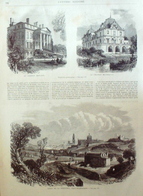 L'Univers illustré 1867 # 674 Allemagne Wurtemberg Tyrol Gossensasz Xérès Gabon Ashangos Bakalais 