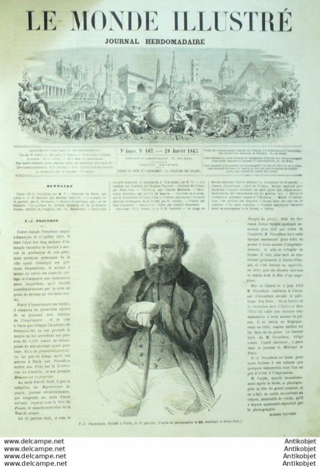 Le Monde illustré 1865 n°407 Japon Yokohama Usa Weldon Nottaway Le Havre (76) Londres Hampstead Road