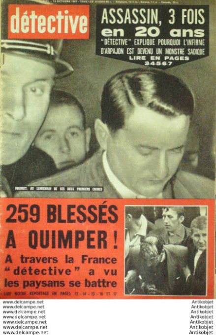 Détective 1967 # 1111 Quimper Hames-Boucres Alost Dampremy St-Vain Chalieu