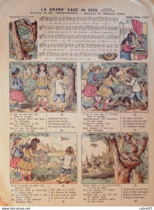 La Grand' Cage  de Dieu (Pellerin d'epinal)