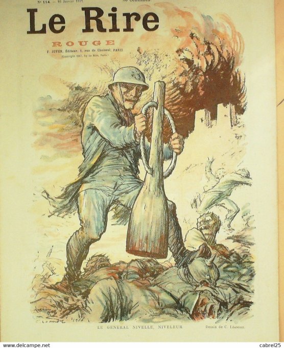 Le Rire Rouge 1917 n°114 Léandre Delaw Florès Villemot Nob Fabiano Fortelette