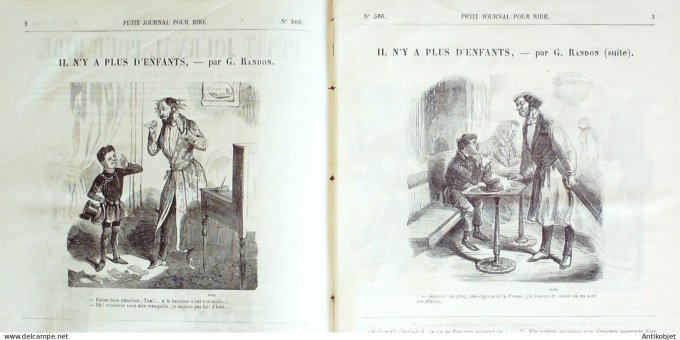 Petit journal pour Rire 1864 # 566 Une heureuse vocation Gustave Dore
