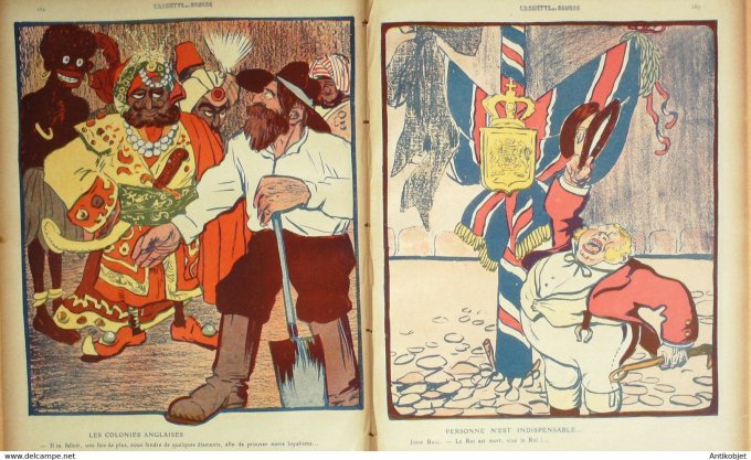 L'Assiette au beurre 1910 n°479 George V Camara Leal Da