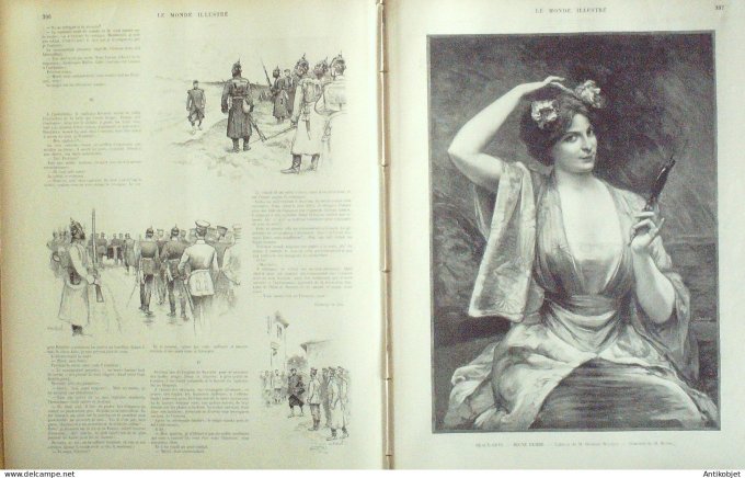 Le Monde illustré 1898 n°2172 Chine Can-Tho Impératrice VIetnam Saïhon Hanoï Annam Hué Lille (59)