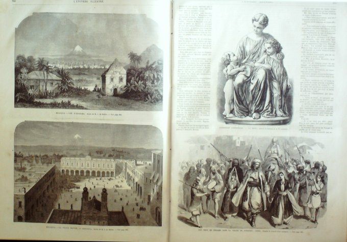 L'Univers illustré 1867 # 675 Mexique Cordova Orizaba Syrie Oronte Luxembourg