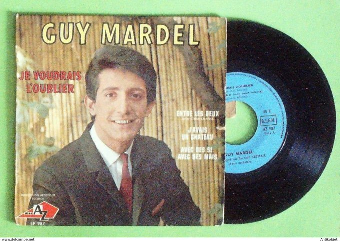 Mardel Guy 45T EP Je voudrais l'oublier (languette) 1965