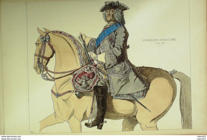 Georges II roi Angleterre en 1755