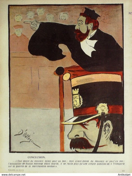 L'Assiette au beurre 1907 # 327 Fausse monnaie Ostoya