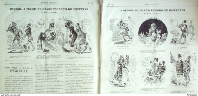 Le Journal Amusant 1880 # 1267 Michel Strogoff par Dennery et Jules Verne dessins de Stop