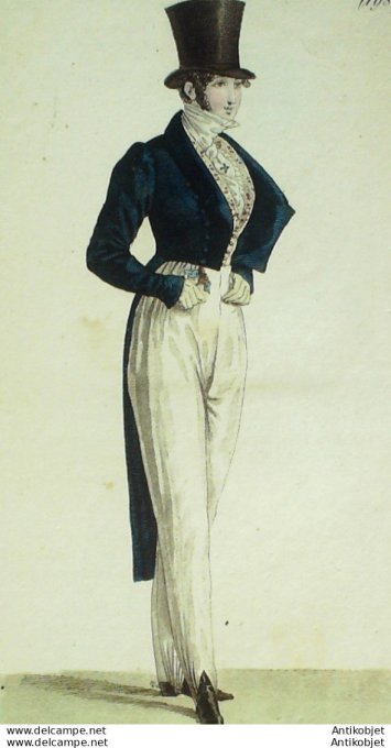 Costume Parisien 1821 # 1987 Habit de drap & poil de chèvre