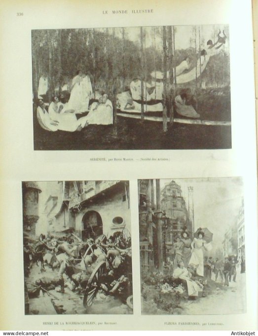 Le Monde illustré 1899 n°2196 Jérusalem Vitry (94) Saint Quentin (02) Don Quichotte Algérie Dellys