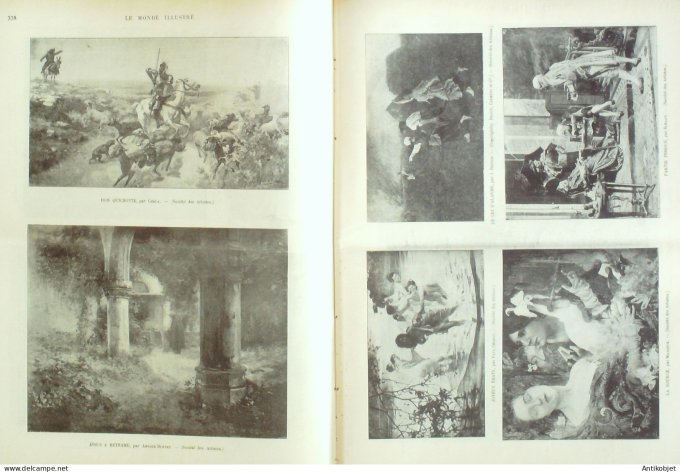 Le Monde illustré 1899 n°2196 Jérusalem Vitry (94) Saint Quentin (02) Don Quichotte Algérie Dellys