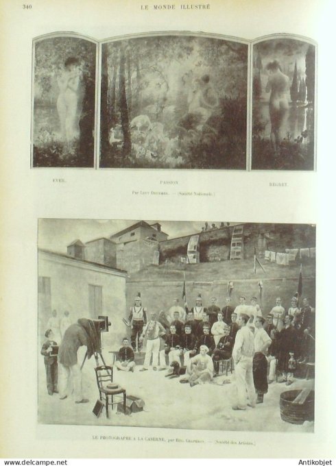 Le Monde illustré 1899 n°2196 Jérusalem Vitry (94) Saint Quentin (02) Don Quichotte Algérie Dellys