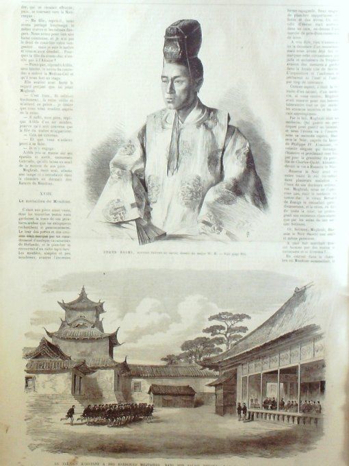 L'Univers illustré 1867 # 676 Japon Osaka Stots Bashi Canada Monck Maroc Tanger Bombay Guernesey