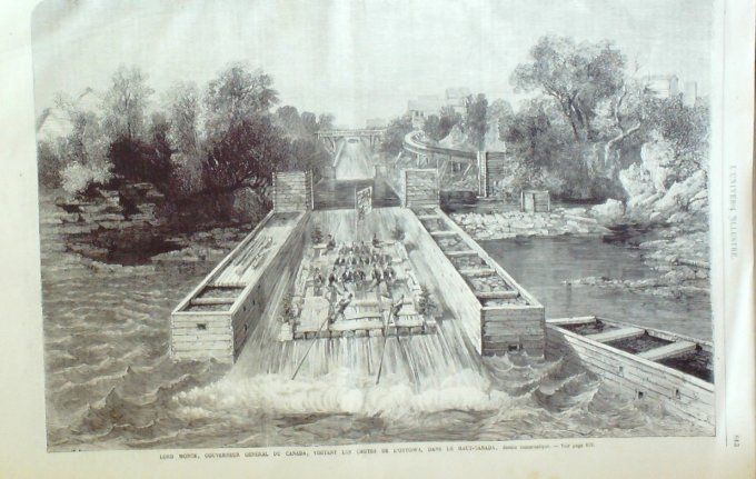 L'Univers illustré 1867 # 676 Japon Osaka Stots Bashi Canada Monck Maroc Tanger Bombay Guernesey