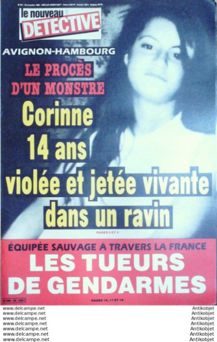 Détective 1985 n°167 Lievin Avignon Bordeaux Mons Nice Chambéry St-Germain du Teil