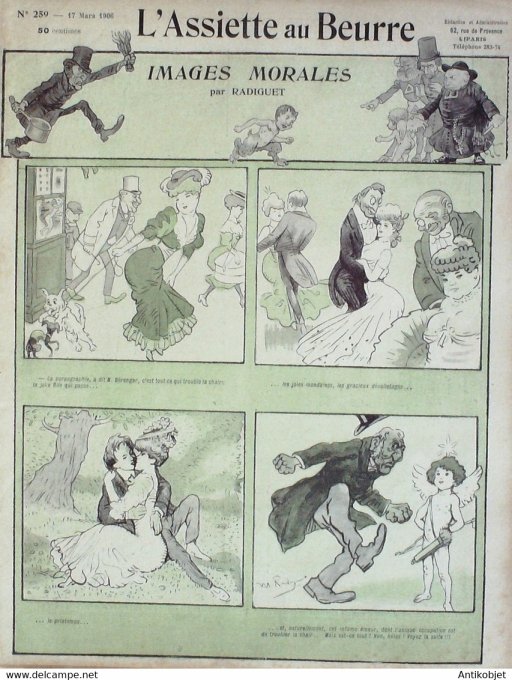 L'Assiette au beurre 1906 # 259 Images morales Radiguet