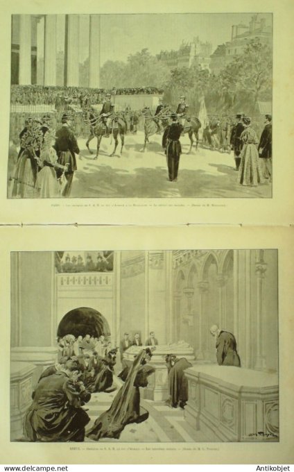 Le Monde illustré 1895 n°2005 Madagascar Suberbieville Marololo Hovas général Duchesne