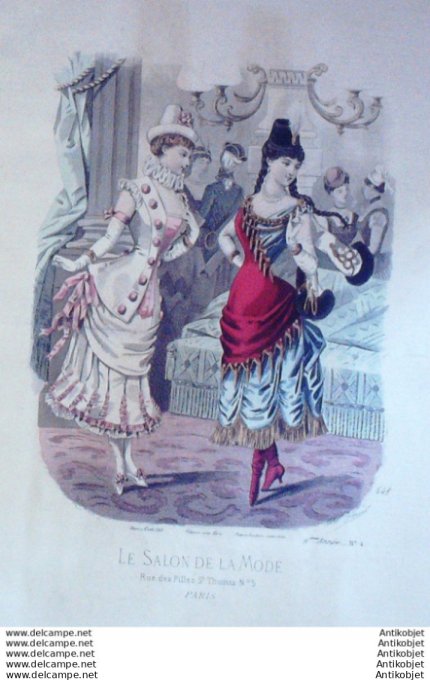 Gravure Mode Salon 1883 #  648 (Old Fashion plate)