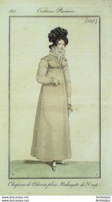 Costume Parisien 1815 # 1527 Redingote de drap