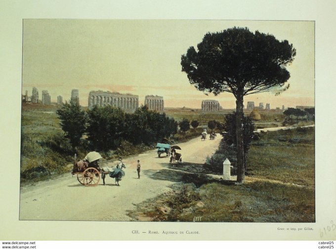 Italie ROME Aqueduc de CLAUDE
