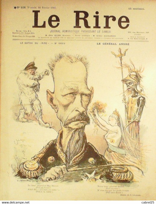 Le Rire 1901 n°328 Léandre Delaw Avelot Radiguet Ostoya Faivre Guydo Huard