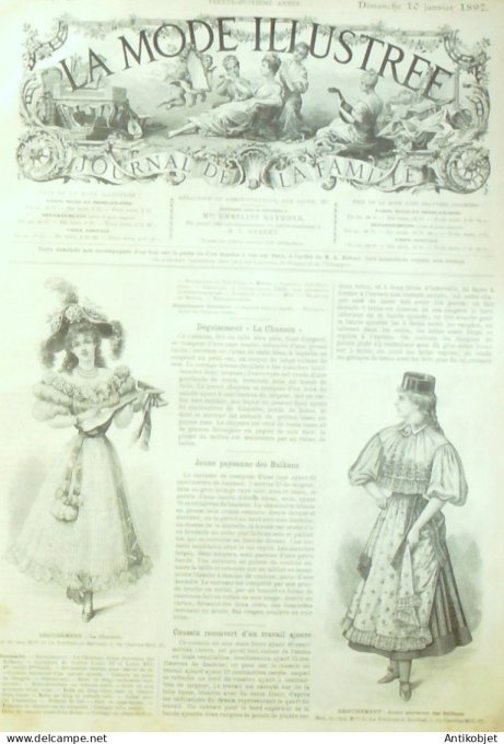 La Mode illustrée journal 1897 n° 02 Travestissements