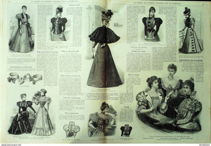 La Mode illustrée journal 1897 n° 02 Travestissements