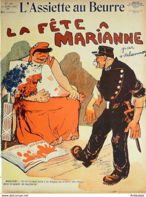 L'Assiette au beurre 1907 n°328 Lma fête à Marianne Delannoy