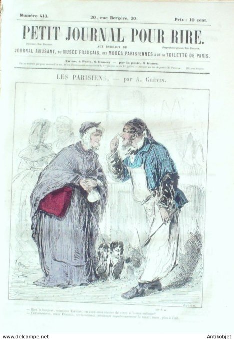 Petit journal pour Rire 1863 # 413 Defenseur de Puebla Randon