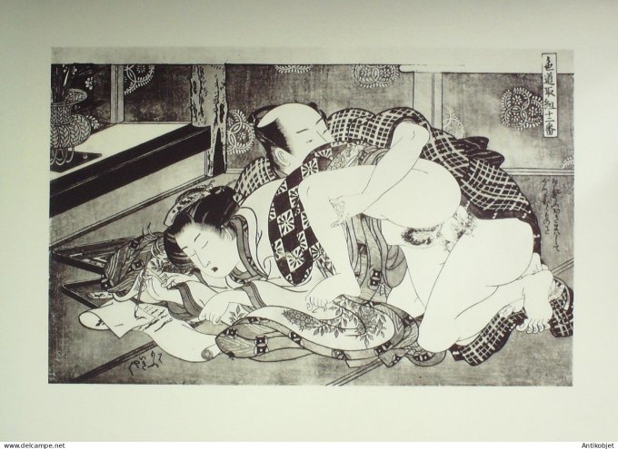 Estampe Japonaise scène érotique (Isoda Koryusai 1764-1788)
