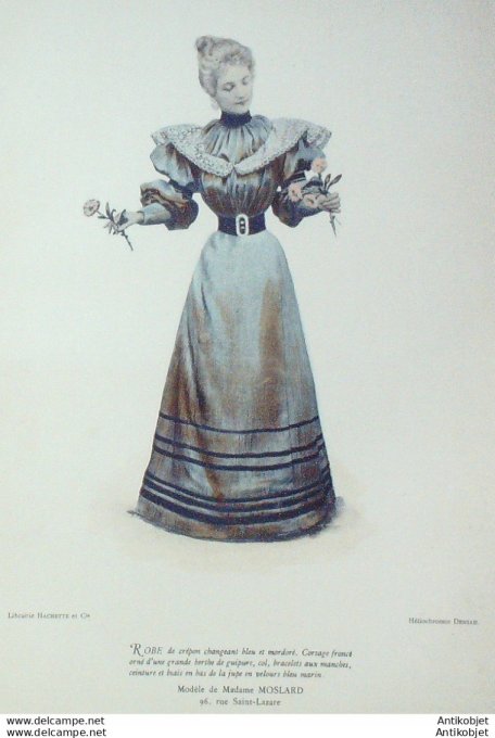 La Mode pratique 1893 # 21 Robe de crépon