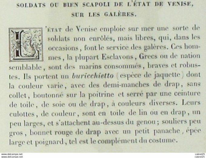 Italie VENISE Soldat SCAPOLI 1859