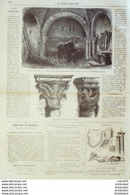 Le Monde illustré 1868 n°619 Japon Mikado Miako Yedo Tokaido Kanno Saki St Aignan (76) Hanovre