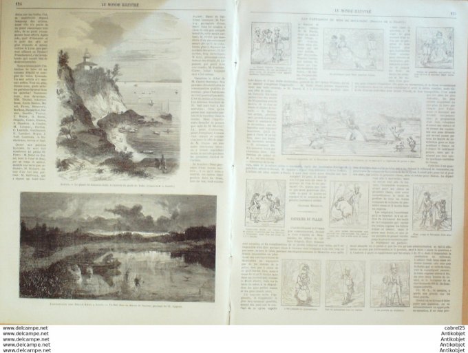 Le Monde illustré 1868 n°619 Japon Mikado Miako Yedo Tokaido Kanno Saki St Aignan (76) Hanovre