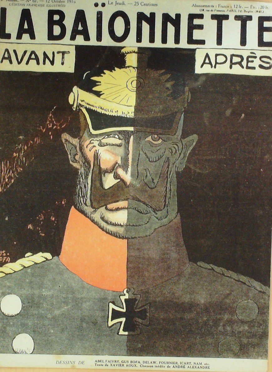 La Baionnette 1916 n°067 (Avant après) ICART NAM MEDOR TINAYRE BOFA FAIVRE