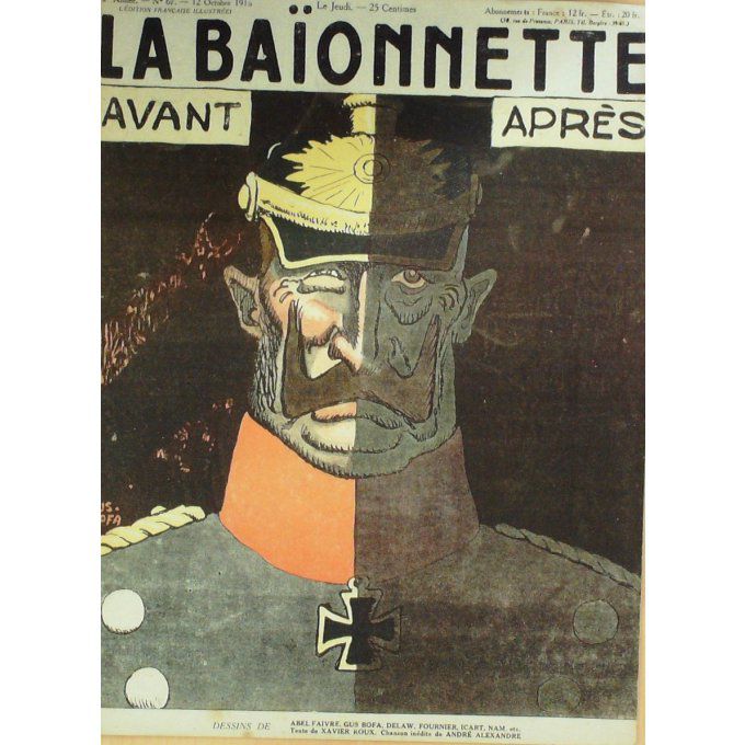 La Baionnette 1916 n°067 (Avant après) ICART NAM MEDOR TINAYRE BOFA FAIVRE