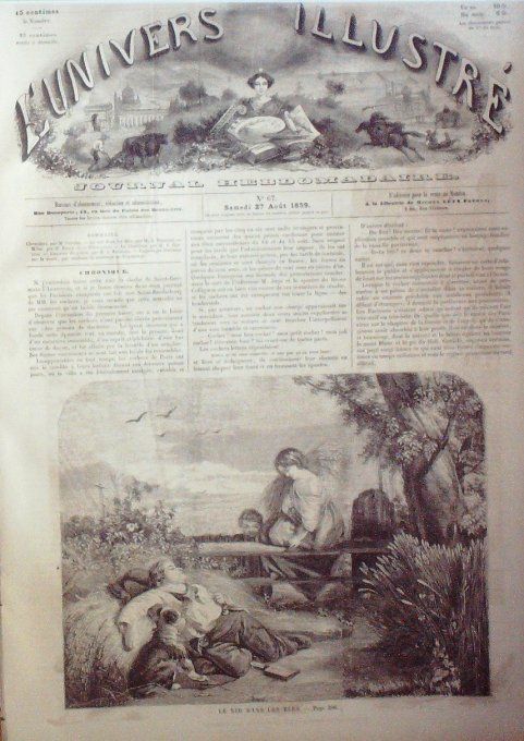 L'Univers illustré 1859 #  67 Milan Cathédrale Lombardie mangeurs de fer