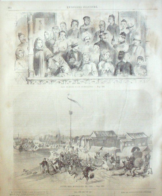 L'Univers illustré 1859 #  67 Milan Cathédrale Lombardie mangeurs de fer