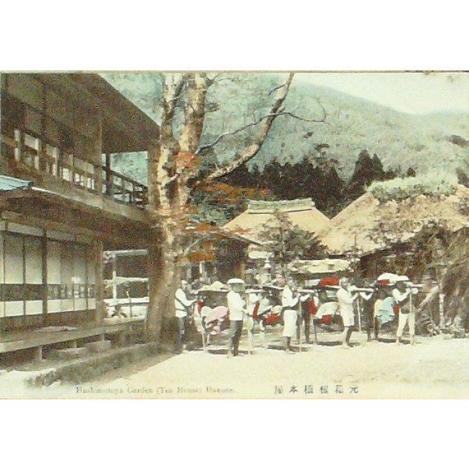 Cpa Japon Hakone Hashimotoya Garden 1920