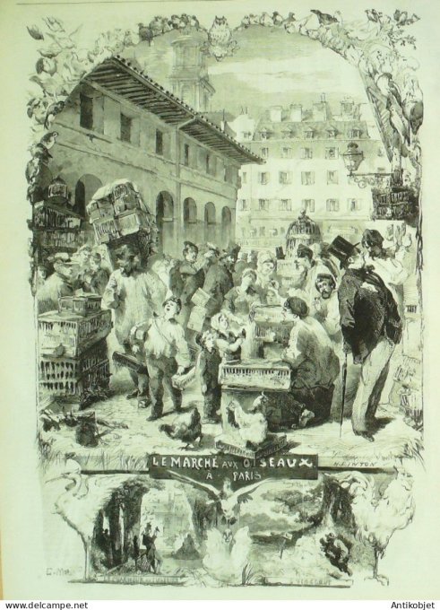 Le Monde illustré 1858 n° 81 Quimper (29) Lisbonne Toulon (83) Laverne Saint-Hélène