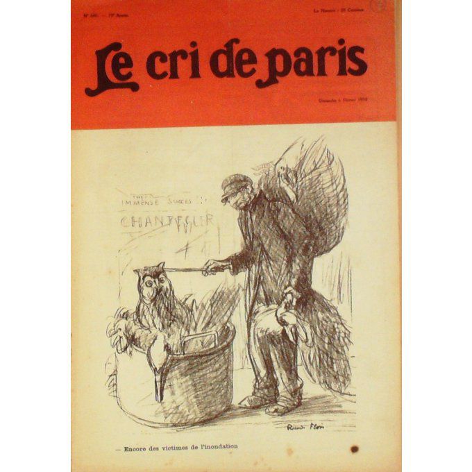 Le Cri de Paris 1910 n° 680 FLORESNEPOTISME HYDROLOGIE JULES LEMAITRE FRERE TARAUD